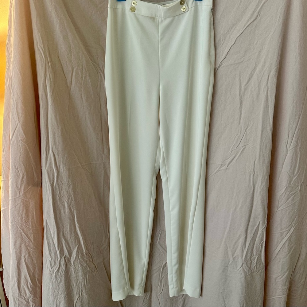 Express Cream Wide Leg Women's Pants